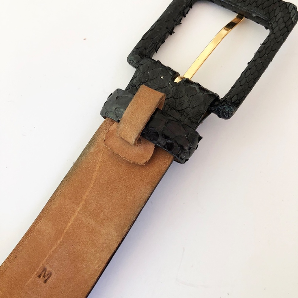 W. Kleinberg Python Belt With Covered Buckle_size… - image 6